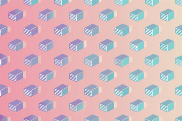 Poster - Colorful vector pattern featuring intricate floral designs on a gradient background