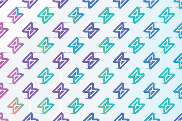 Poster - Colorful vector pattern featuring intricate floral designs on a gradient background