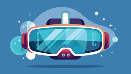Leinwandbilder - Stylish virtual reality goggles design featuring a sleek blue color scheme, suitable for gaming and immersive experiences in a tech-centric environment