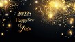 © vimpoinstudio - Golden Fireworks 2025 Happy New Year Celebration Design
