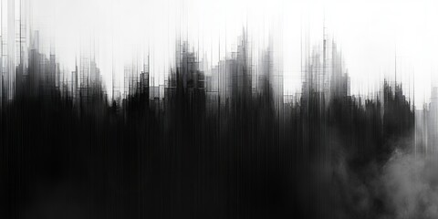 glitch effects distorting grids into rhythmic patterns. Generative AI