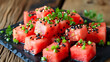 © YasminAlves - Watermelon salad with sesame seeds
