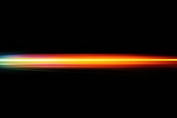 Aufkleber - Colorful light streaks create abstract patterns against a dark background in a vibrant display of motion and energy. Generative AI