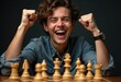 © Vibudhaart - The Exuberant Triumph of a Chess Champion