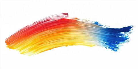 Wall Mural - Rainbow Brush Stroke