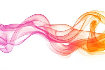 Poster - Colorful Smoke on White Background