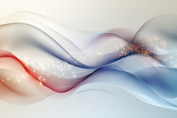 Leinwandbilder - Flowing texture of American flag colors creates a dynamic and vibrant visual experience. Generative AI