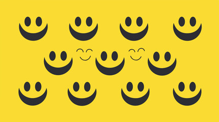 Professional Smiley Icon Set Vector Illustration for Designs