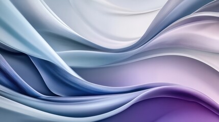 Poster - Fluid transitions and soft gradients create an ethereal abstract 3D landscape that captivates the viewers imagination. Generative AI