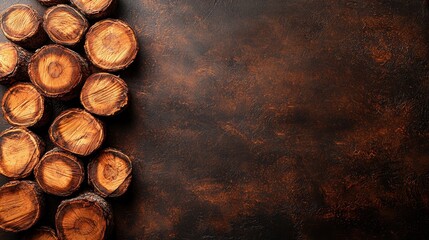 Wall Mural - burning logs closeup cozy fireplace setting wood texture warm environment natural concept