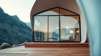 Wall Mural - house in the mountains