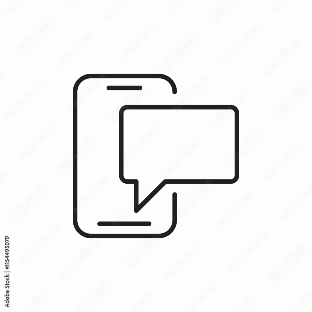 phone message sms icon sign vector