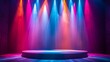 © Utpal - Multicolored Spotlights Illuminating Vibrant Stage with Elegant Design Features Images