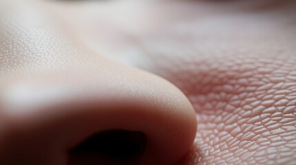 Tight close-up shot of zoomed skin, detailed focus, emphasizing texture and minute details.