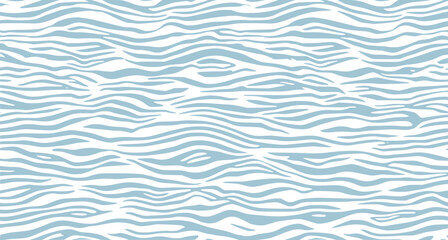 Seamless wave pattern with thin lines, Seamless pattern with blue waves. Abstract light blue background with seamless wave pattern. water