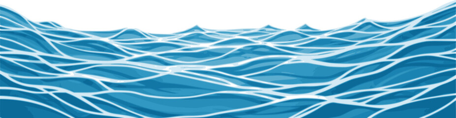 Wall Mural - ocean ripples texture. one-color background with waves on a water surface. one color background with