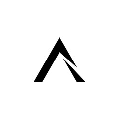 Abstrak logo simple leter A