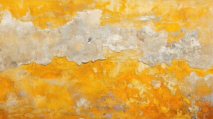 Wall Mural - Textured Yellow and Orange Distressed Background for Design Use