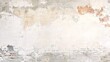 © CLOVER BACKGROUND - Textured White Painted Old Brick Wall in Panoramic Perspective