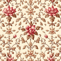 seamless pattern with flowers