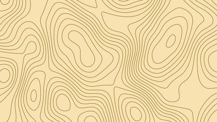 Wall Mural - abstract topographic map with golden lines, topographic map lines, contour background.