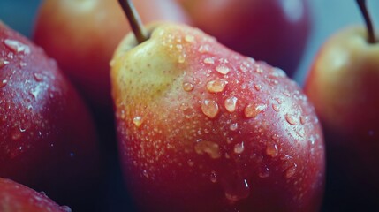 Wall Mural - Red apple cluster