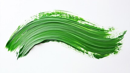 Sticker - Green paint on white surface