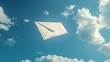 © ceoJAHID - Paper envelope flying in the blue sky