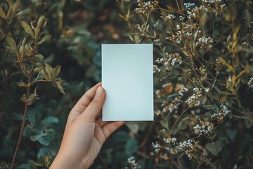 a hand holding a card