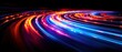 © delvin std - Abstract light trails in vibrant colors.