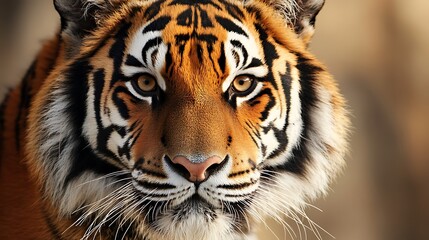 Wall Mural - closeup tiger portrait