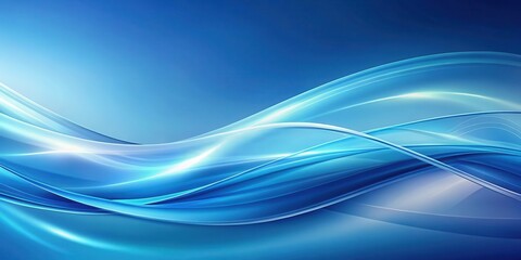 Wall Mural - Abstract blue background with soft gradients and flowing shapes, blue, abstract, background, texture, design, artwork, smooth