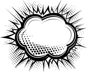 Wall Mural - stylized sunburst illustration with clouds