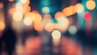 © Paradox - Blurred bright glowing lights of district in megapolis under dusk sky in evening on blurred background