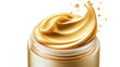 © magic - Gold cosmetic cream isolated on transparent background