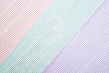 Poster - Colorful striped pattern in pastel shades observed in an abstract design during daylight. Generative AI