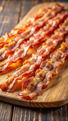 Wall Mural - Crispy Bacon Strip, Ready To Eat