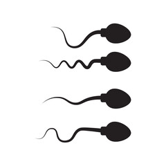 sperm sheet flat icon vector