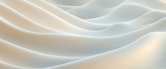 Wall Mural - abstract curved waves in smooth neutral tones