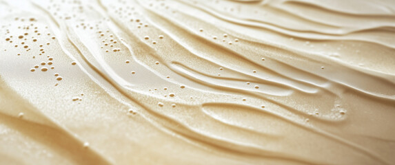 Wall Mural - creamy liquid texture with bubbles abstract