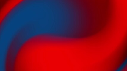 Wall Mural - Abstract red and blue fluid shapes create a dynamic and vibrant visual composition.