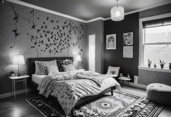 Poster - Immersive Bedroom Design Captured in Stunning Detail