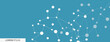 © Leonid - Abstract connect molecule banner. Science structure illustration