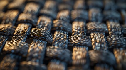 Close-up of a woven fabric texture.