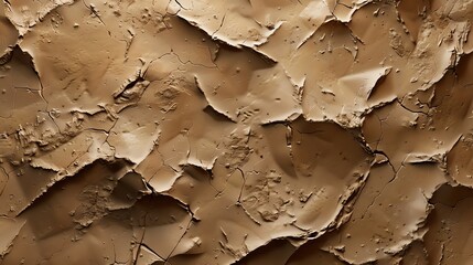 A textured surface of brown clay.