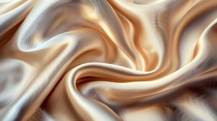 Wall Mural - a soft, flowing, beige fabric.
