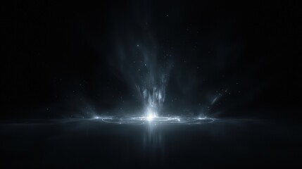 Wall Mural - a dark background with a bright light shining on it