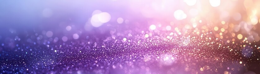 Sticker - Soft ombre gradient on a light pastel lilac lavender purple white abstract background. Glitter shimmer adds a touch of metallic texture.