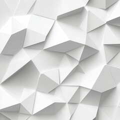 Wall Mural - Gray white abstract background. Geometric 3D shapes. Angled triangle polygons. Gradient shadow light. Minimal futuristic design template.