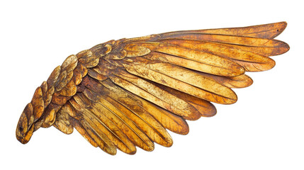 Poster - golden wing isolated transparent background